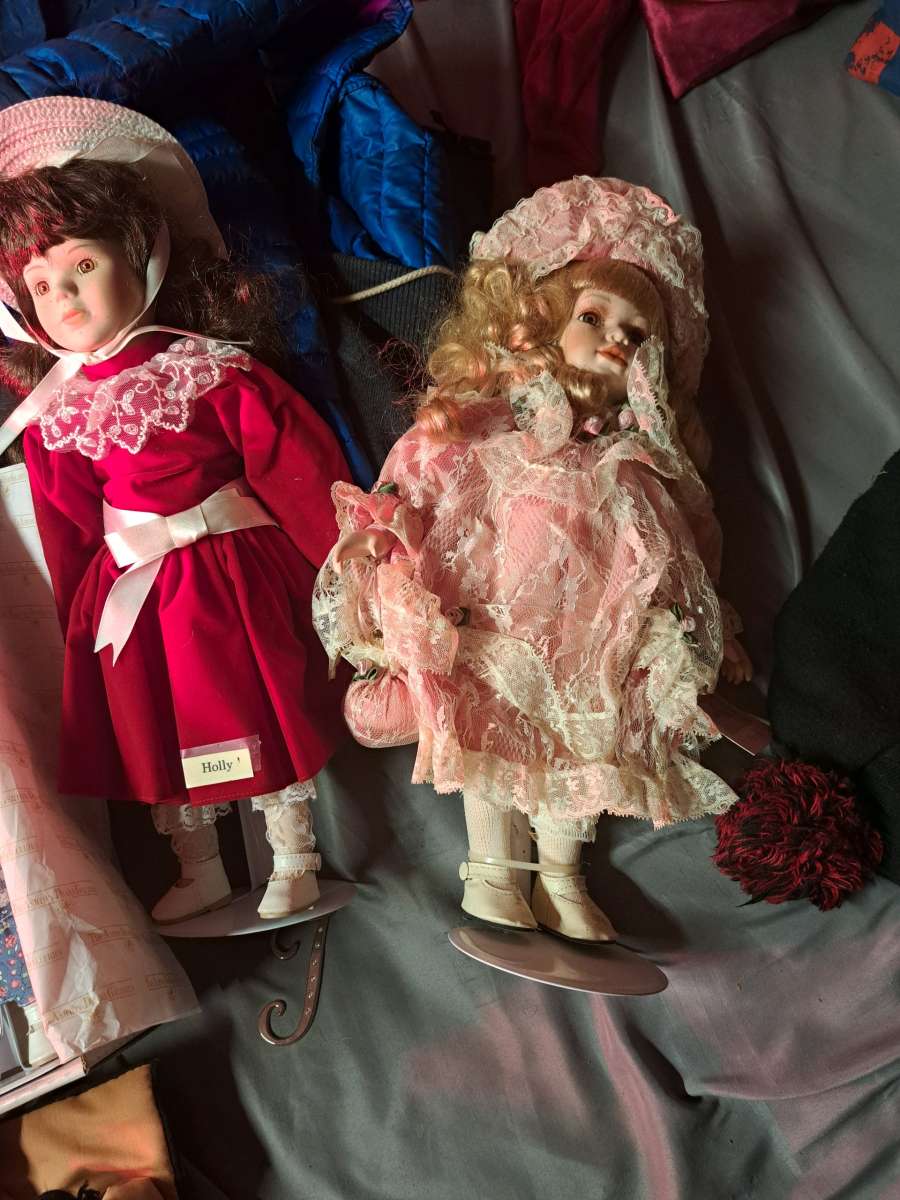 porcelain dolls that are new just some not in boxes