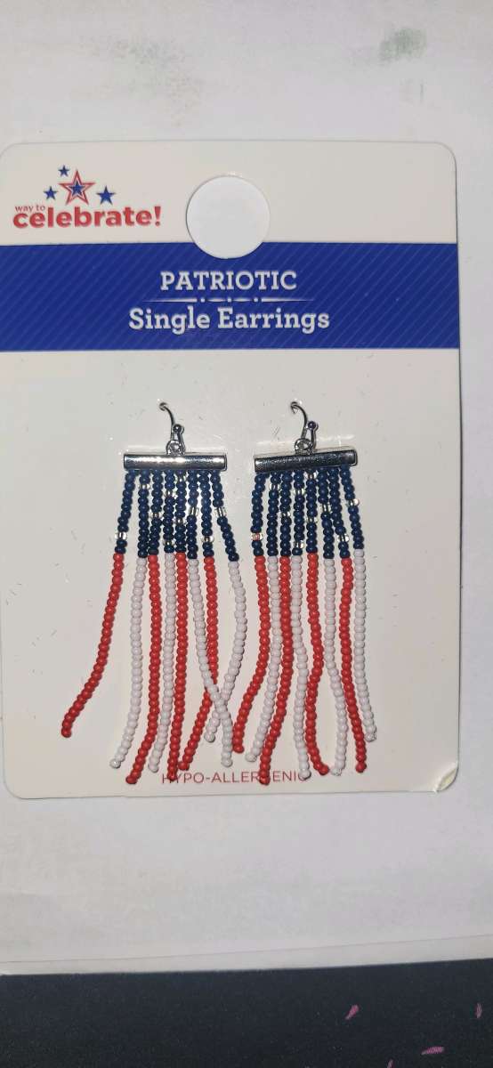 Flag earrings