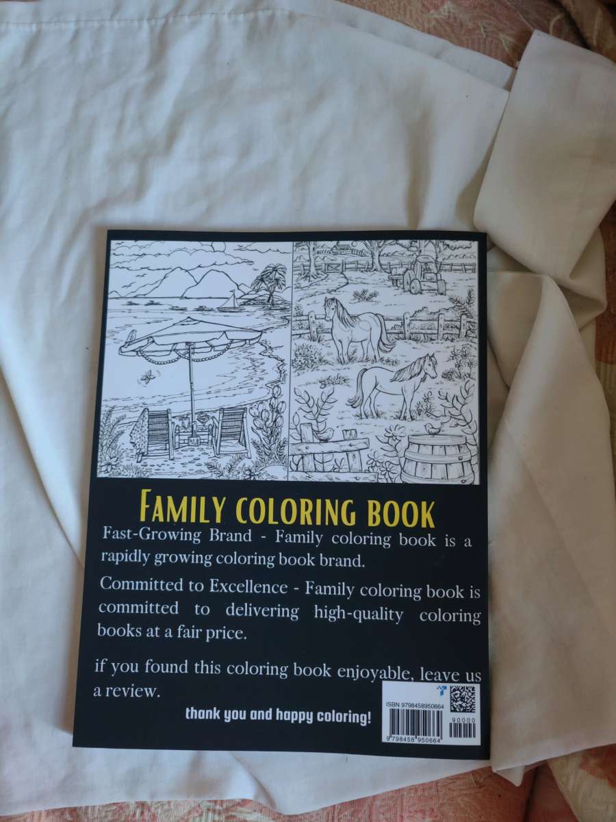 Country Summertime coloring book