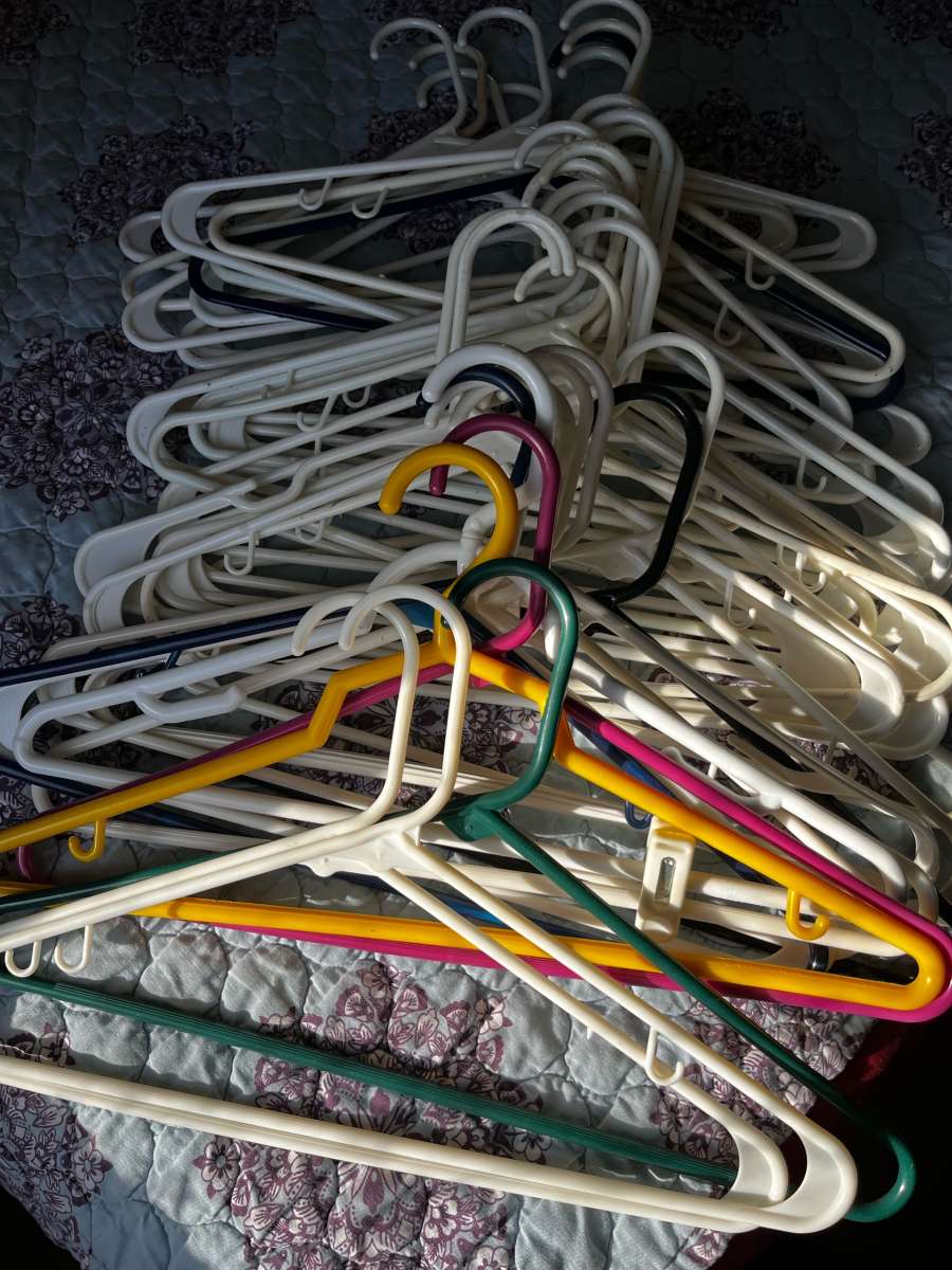 50 clothes hangers