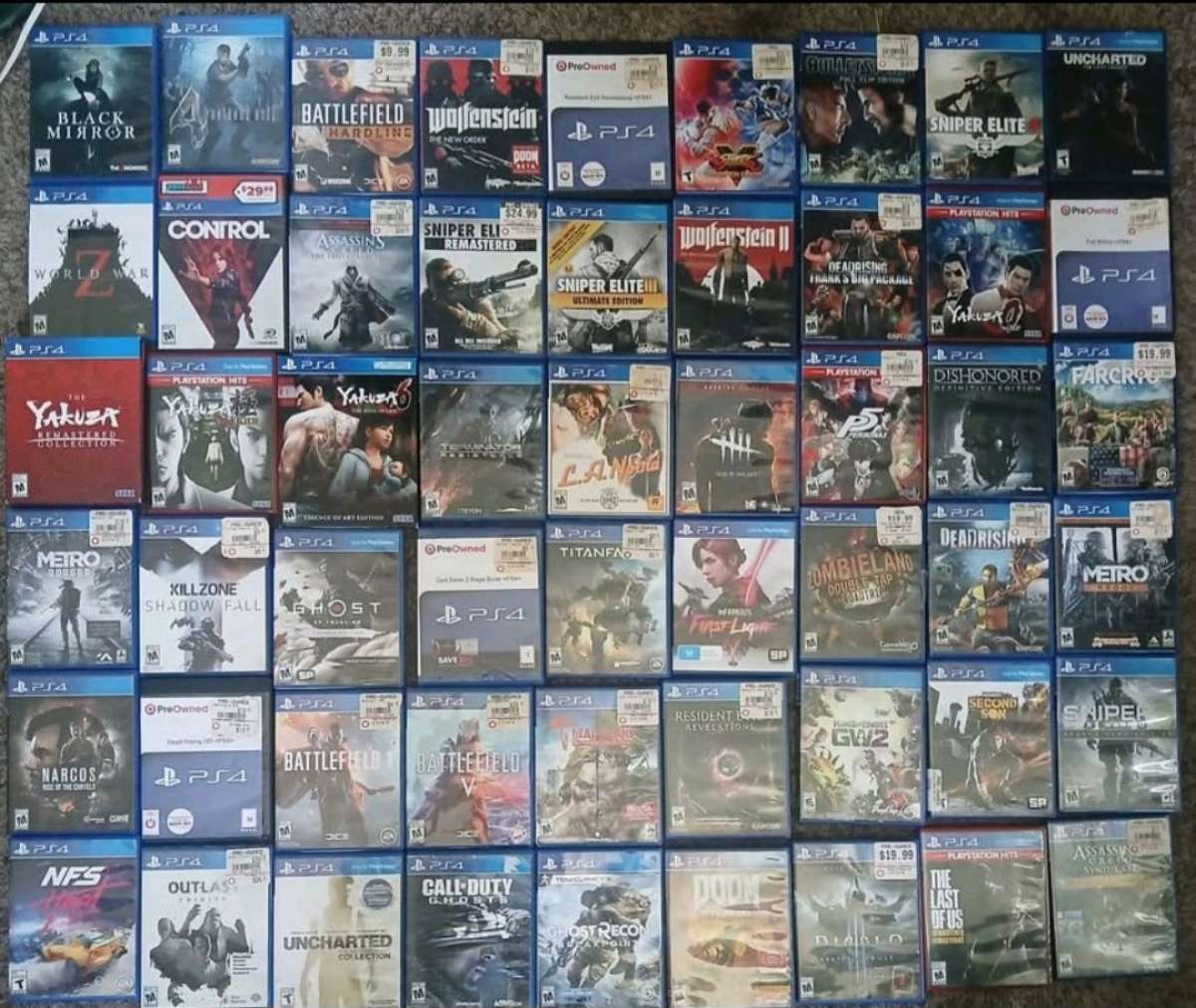 PS4 and game collection