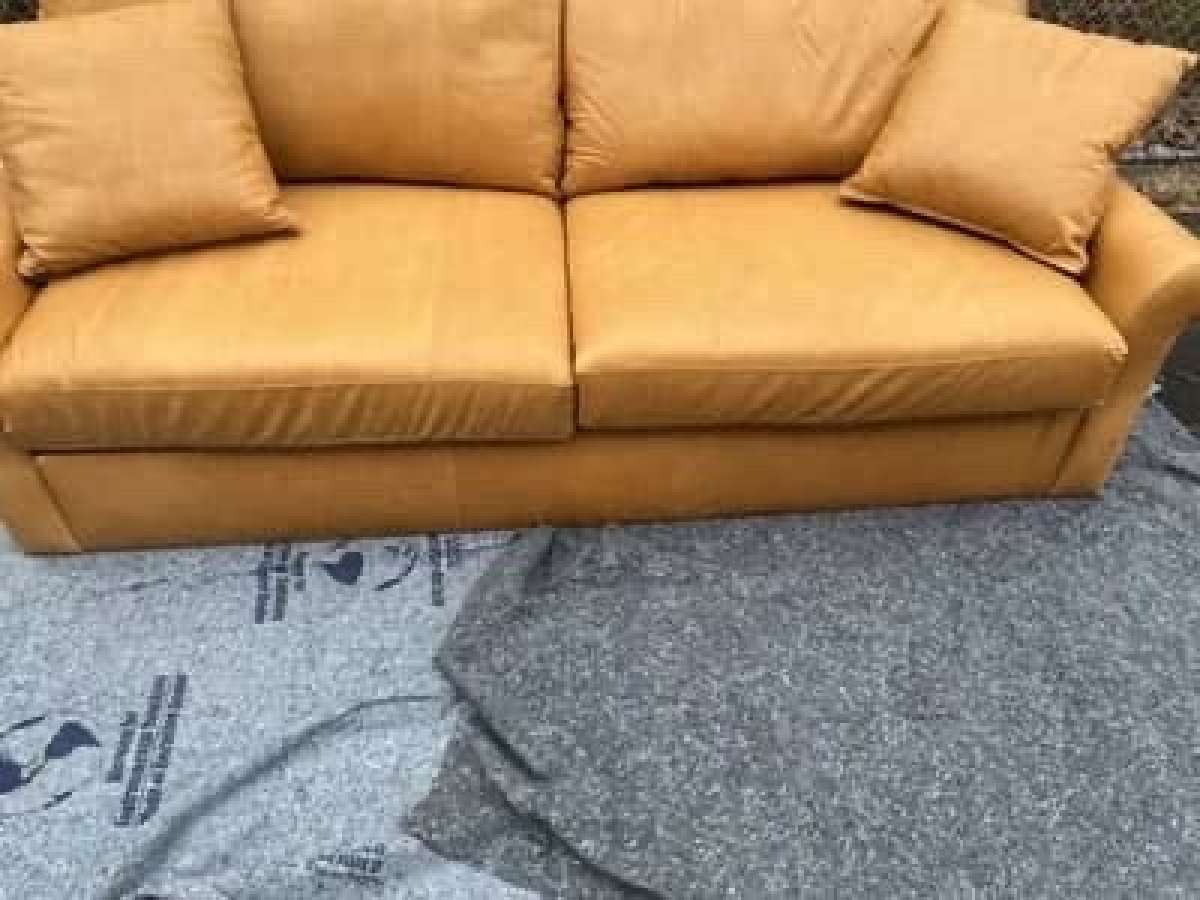 Beautiful Bowery leather sofa