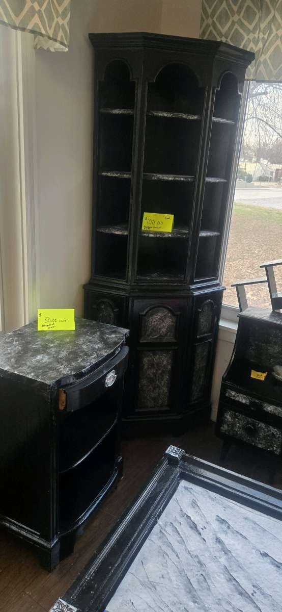 cover cabinet handpaintedblackmarblze