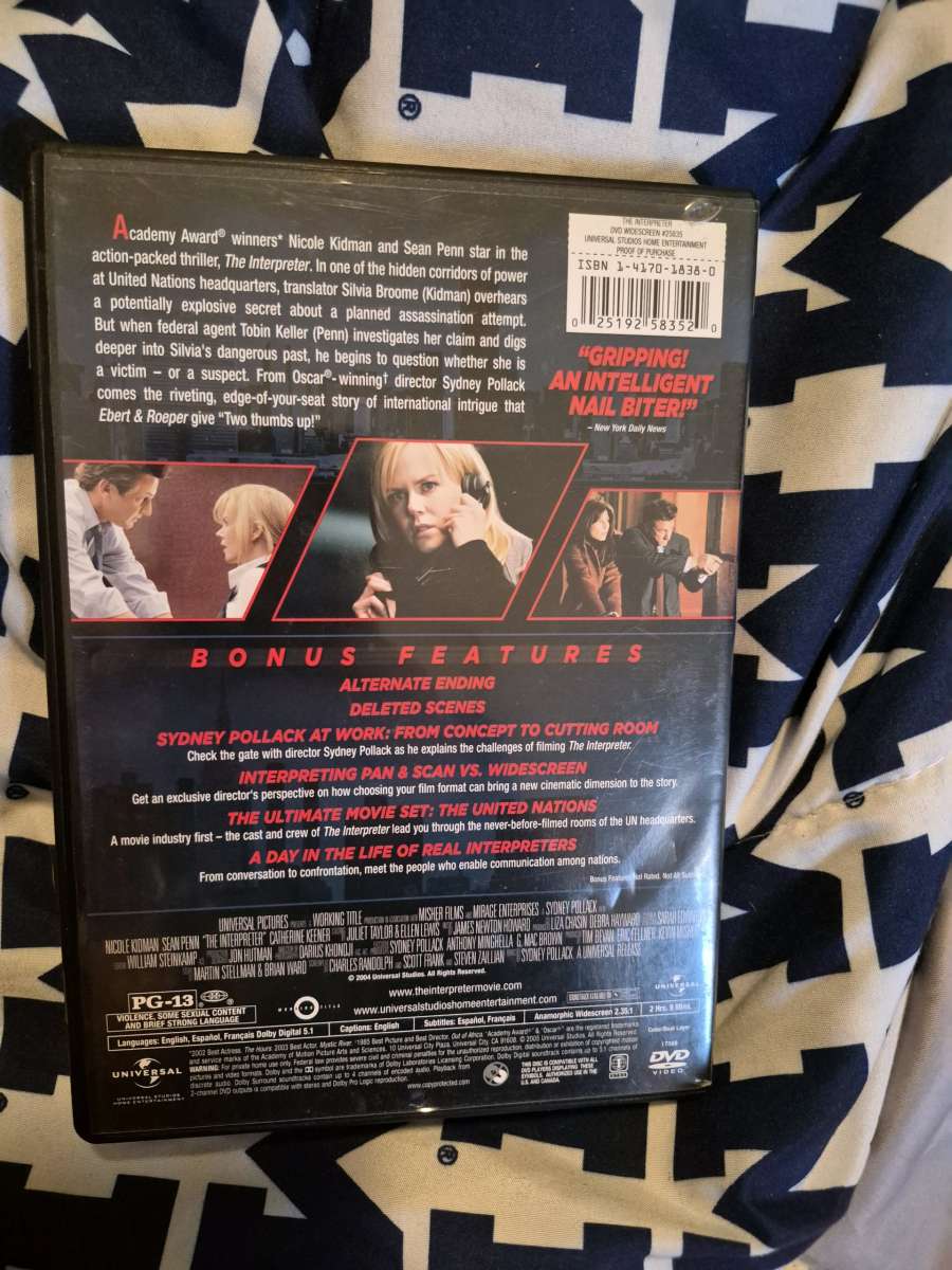 USED The Interpreter DVD