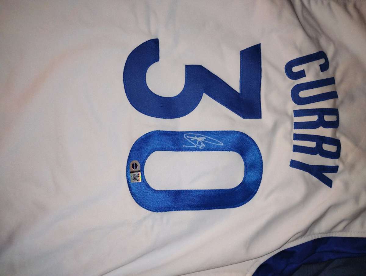 Stephen Curry Authentic Autograph Jersey