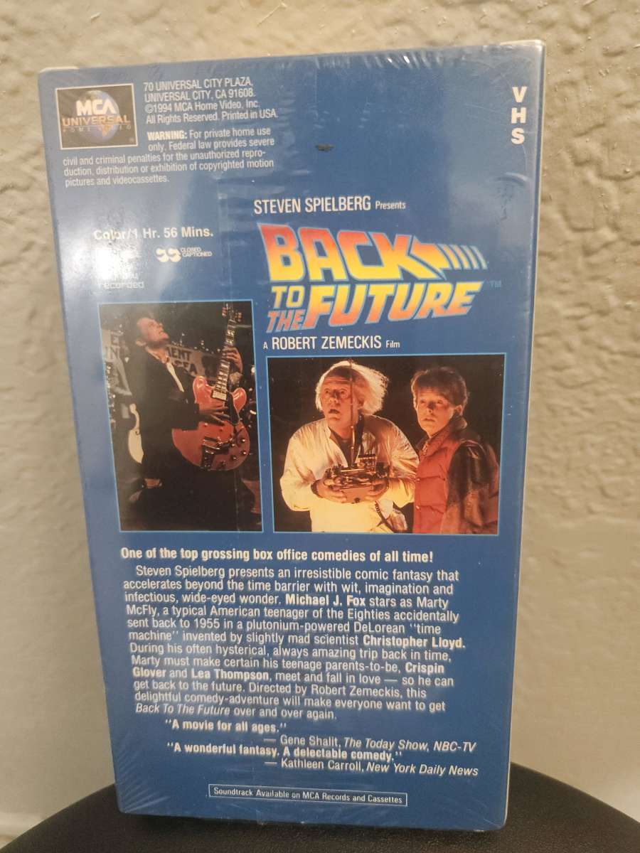 Sealed 1994 Back T The Future VHS