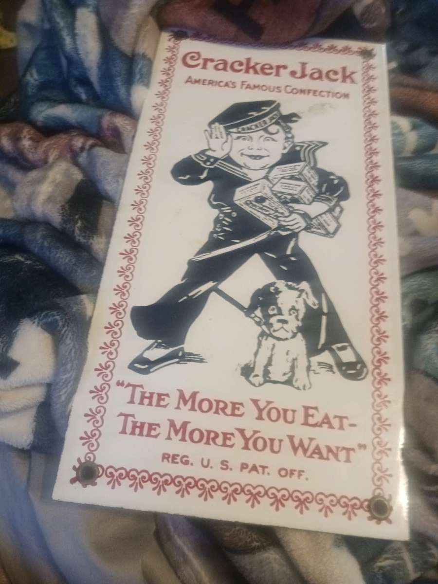 vintage Cracker Jack sign