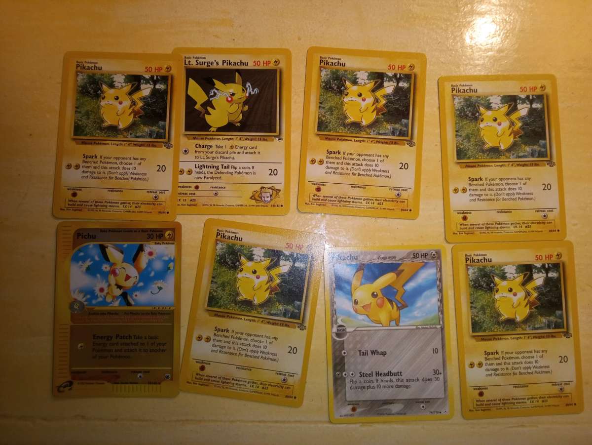 excellent condition multiple Pikachus 10 total