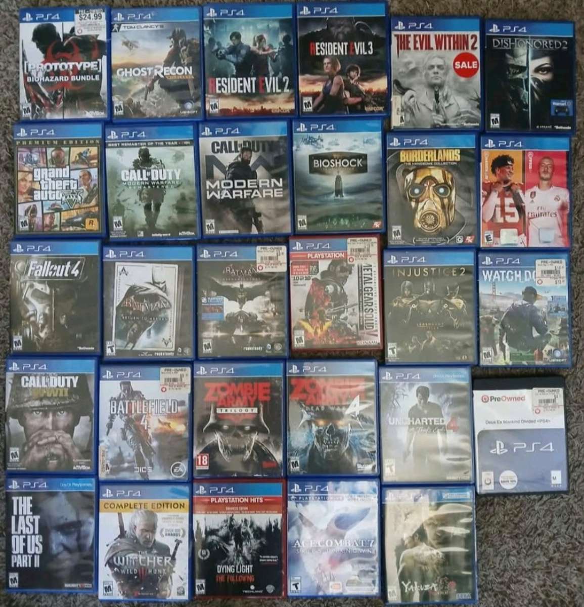 PS4 and game collection