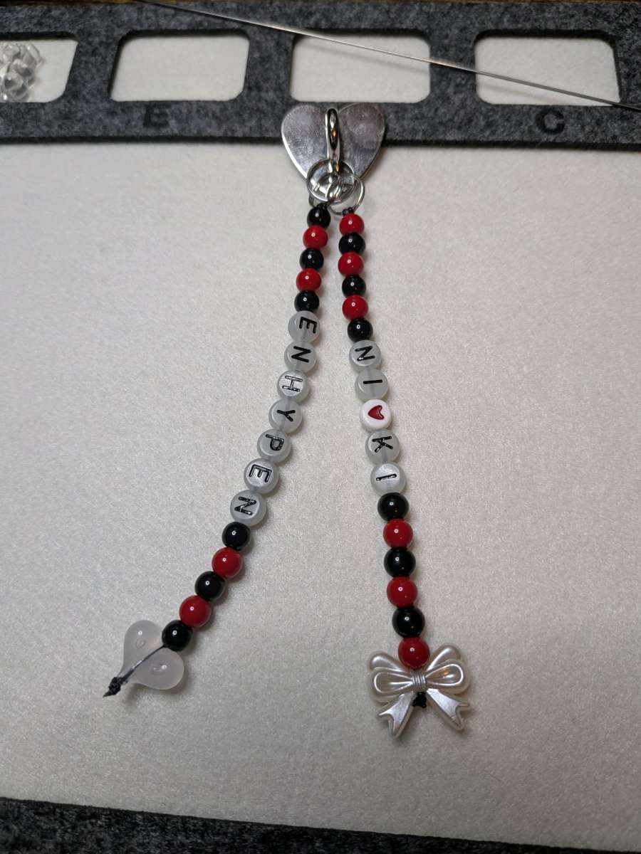 Handmade Enhypen inspired cell phone charm NiKi Ver