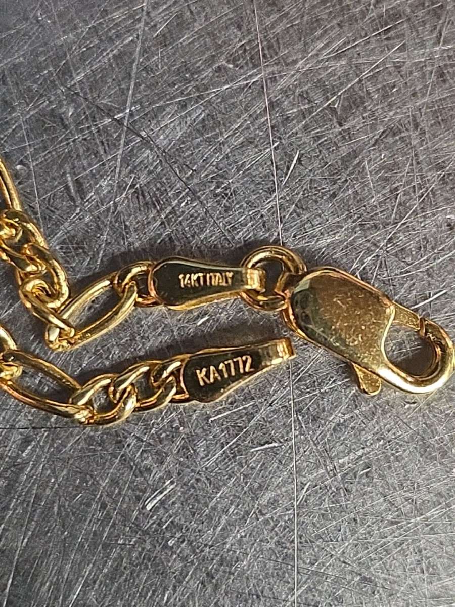 14 k Figaro 22in chain