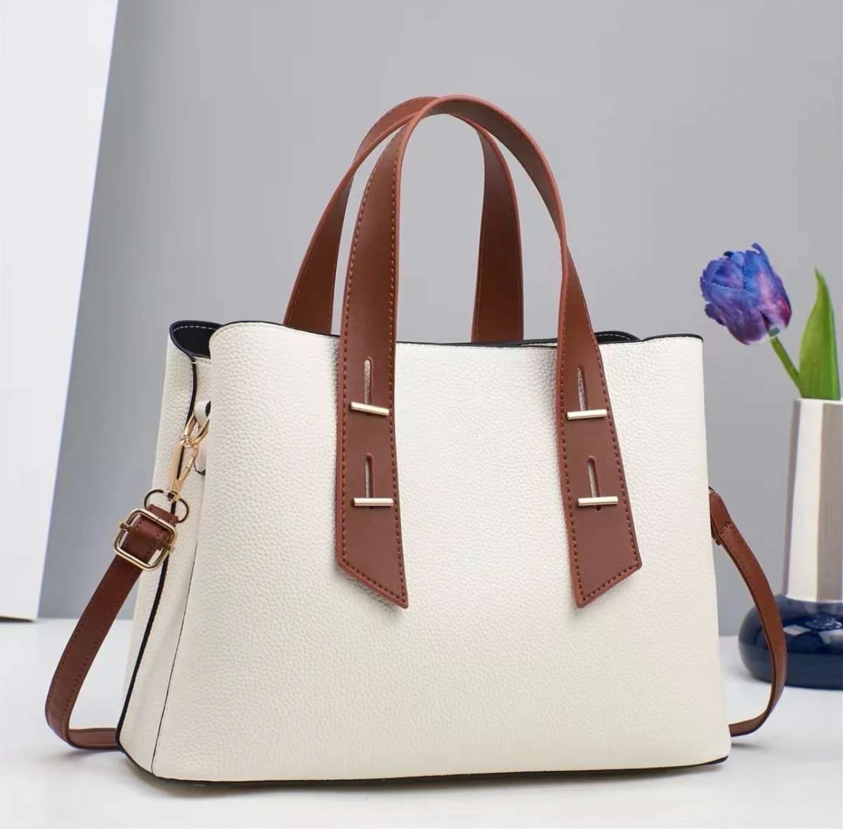 Womens Structured Tote Handbag  MultiColor Options Available