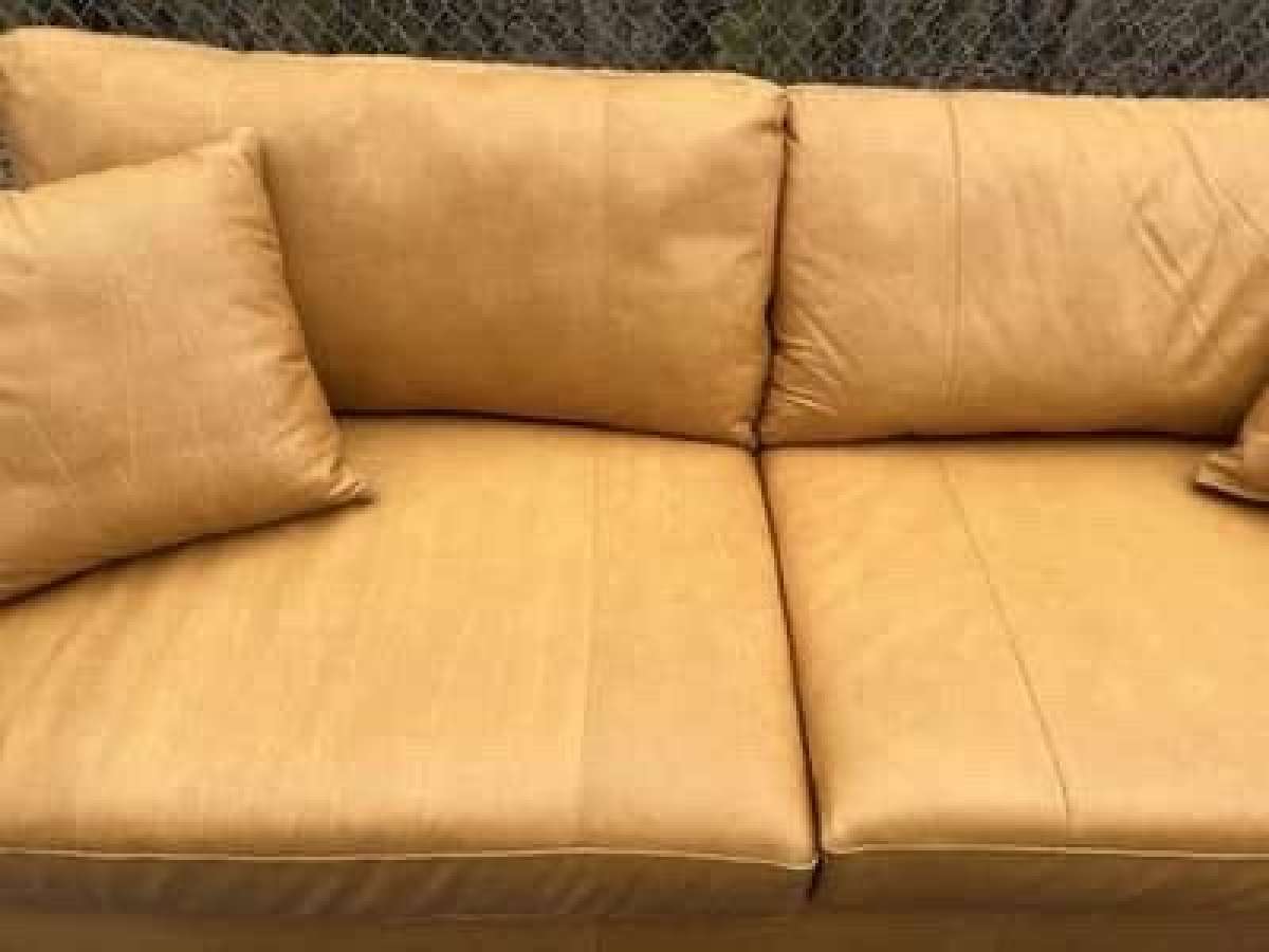 Beautiful Bowery leather sofa