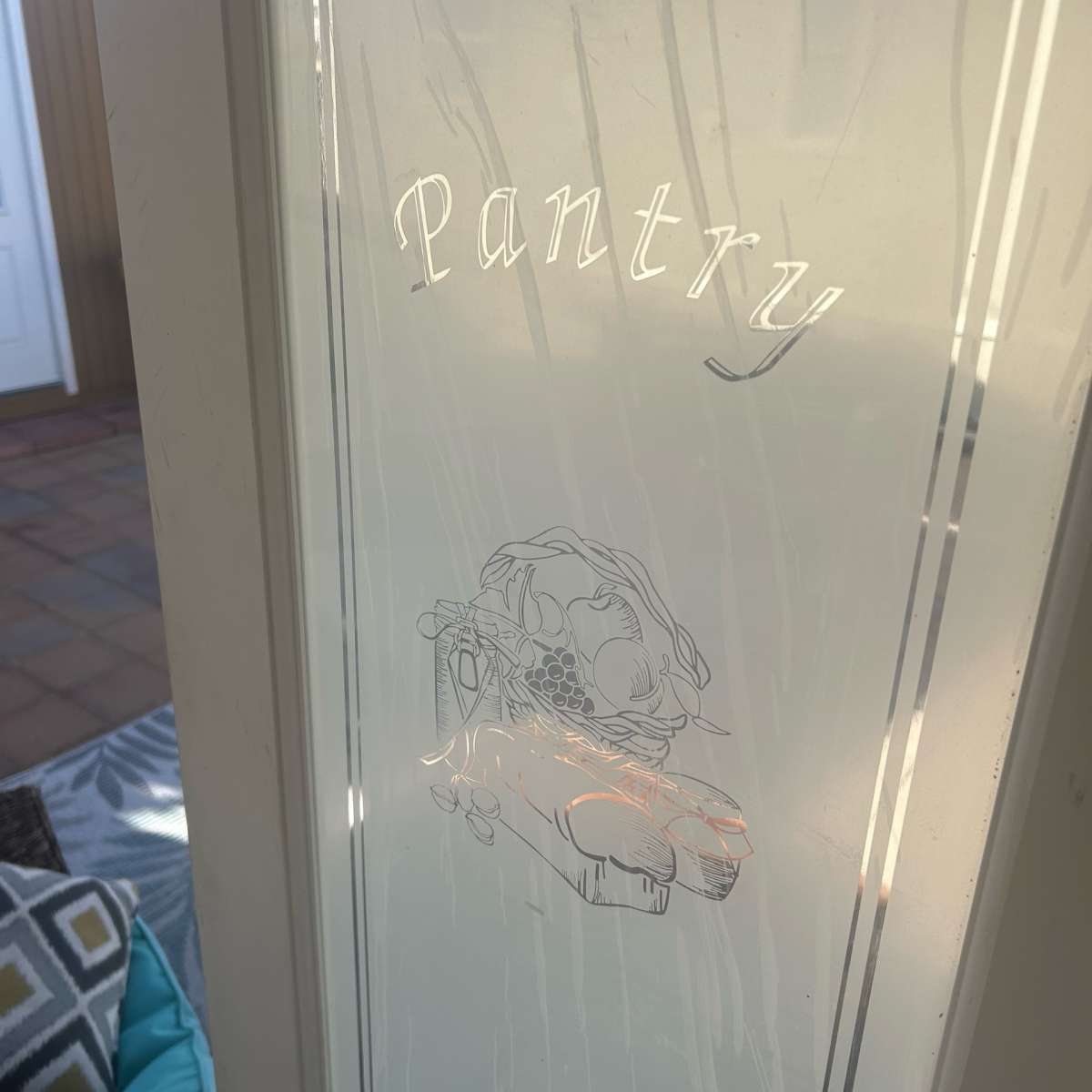Pantry interior Door with glass