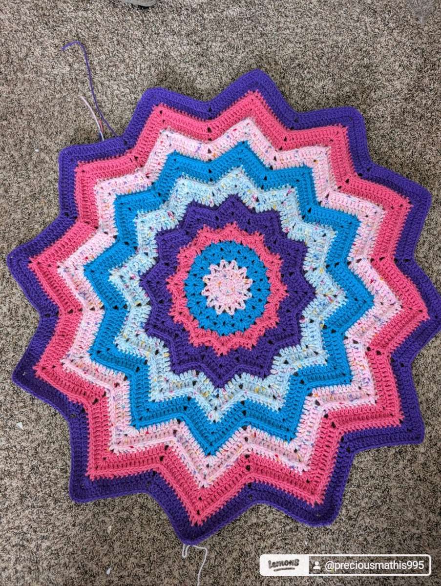 crochet blanket throw