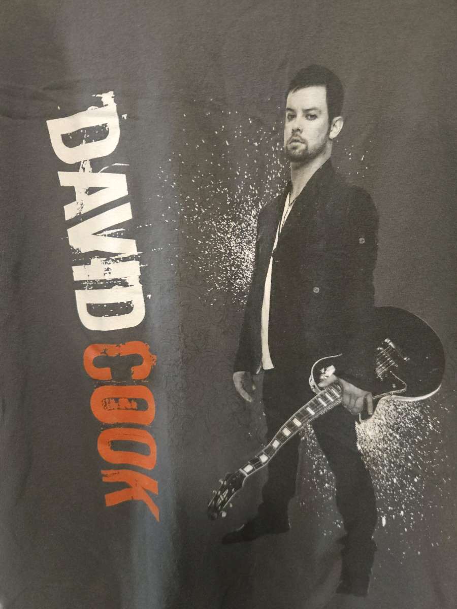 Vtg David Cook Concert Tshirt