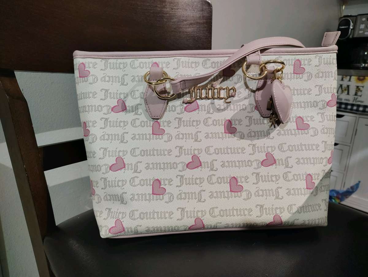cute Valentines day juicy couture tote bag