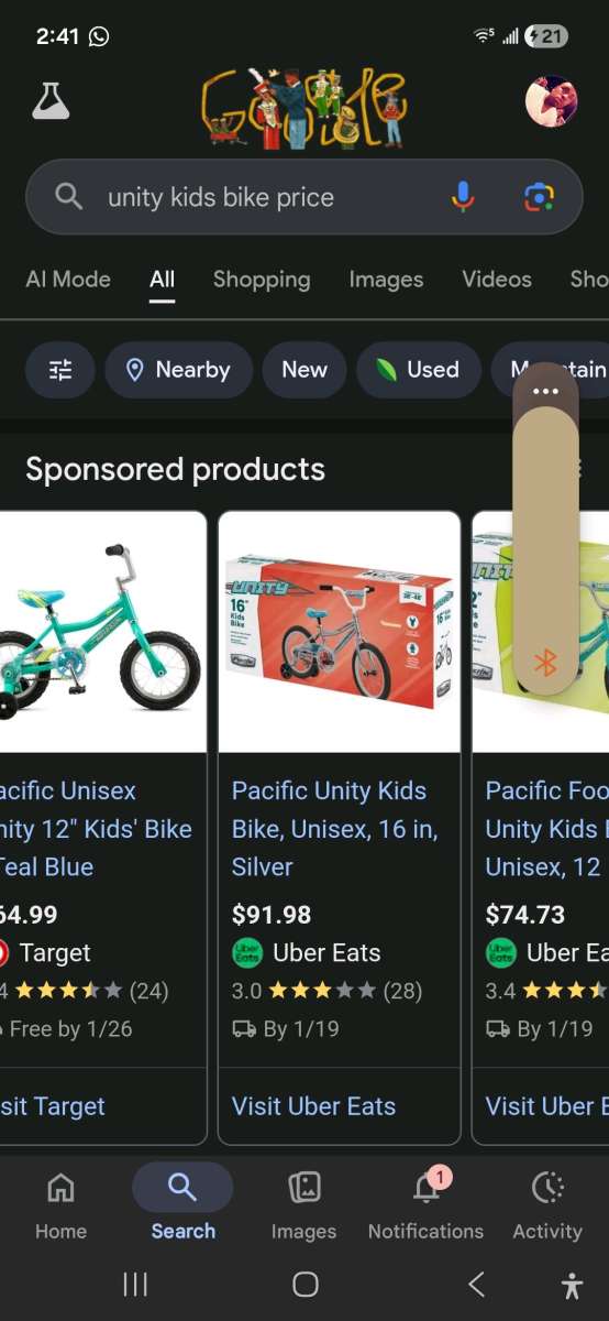 Unity bike for kid