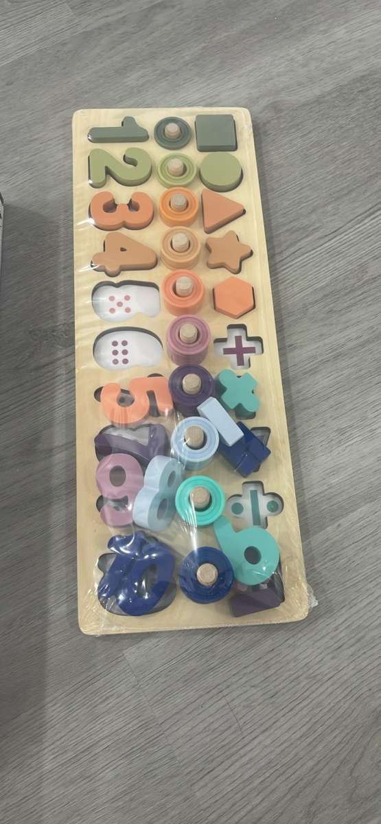 Toddler Montessori Toys Teaches Number Counting Math Stackin