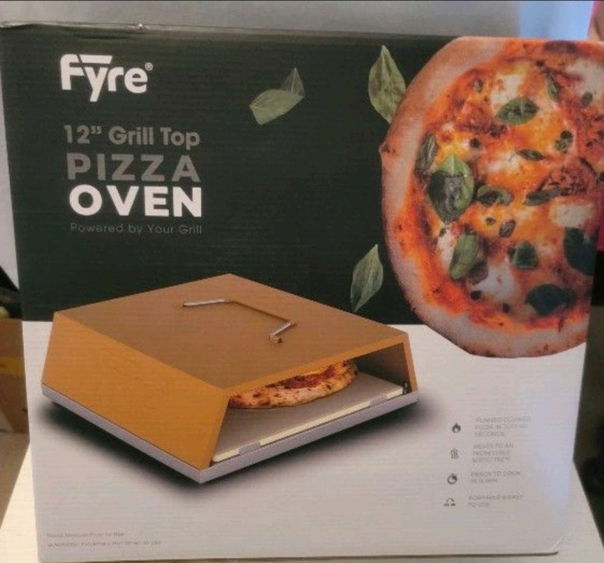Fyre 12 Grill top pizza oven