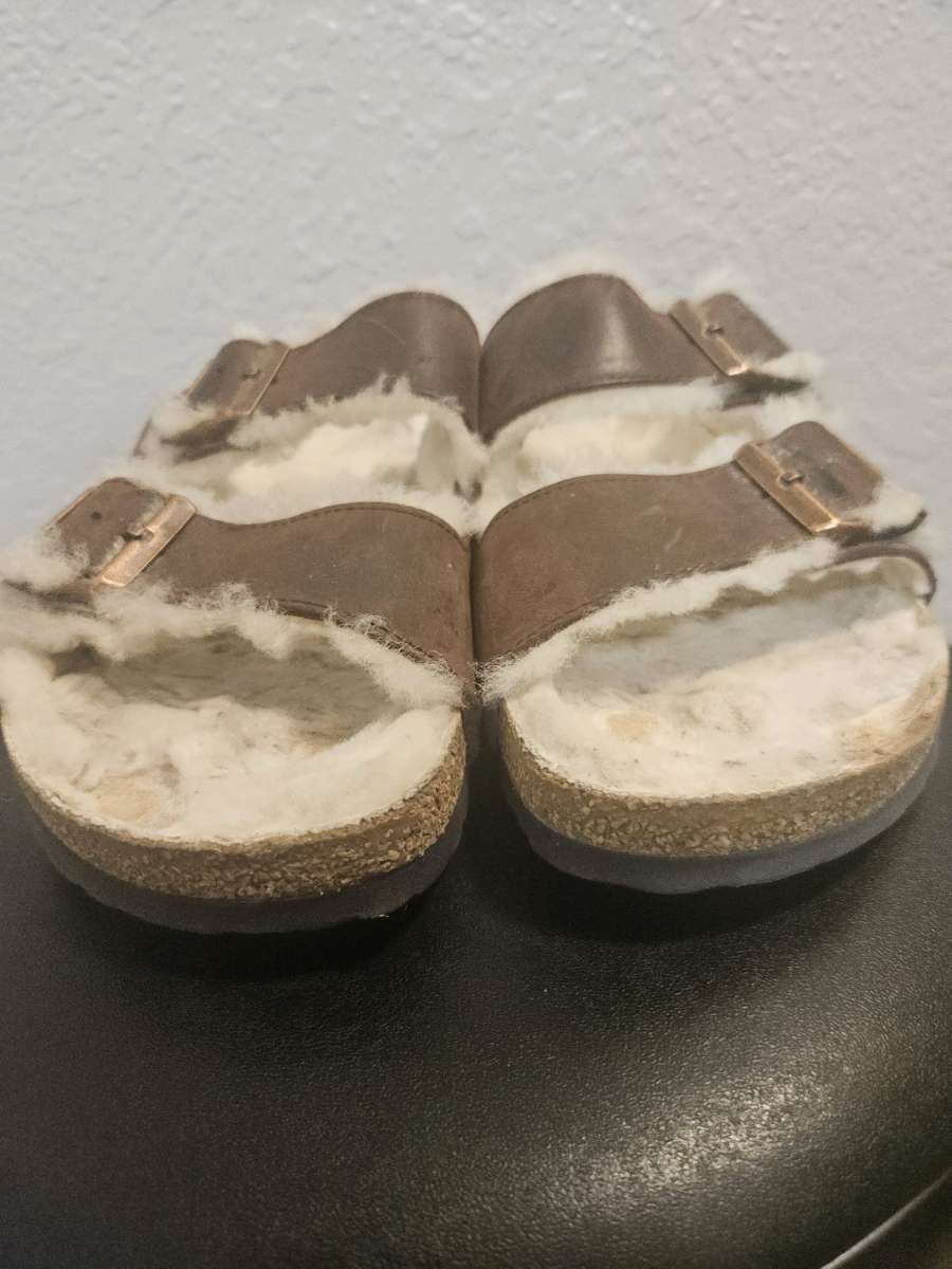 Birkenstock Arizona Fur Shearling Sandals