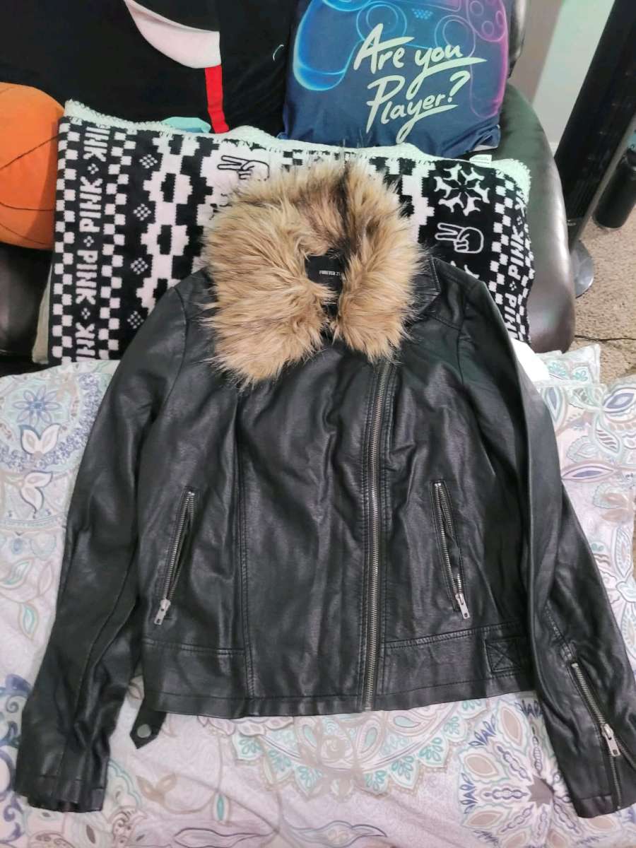 Forever 21 leather coat Ox