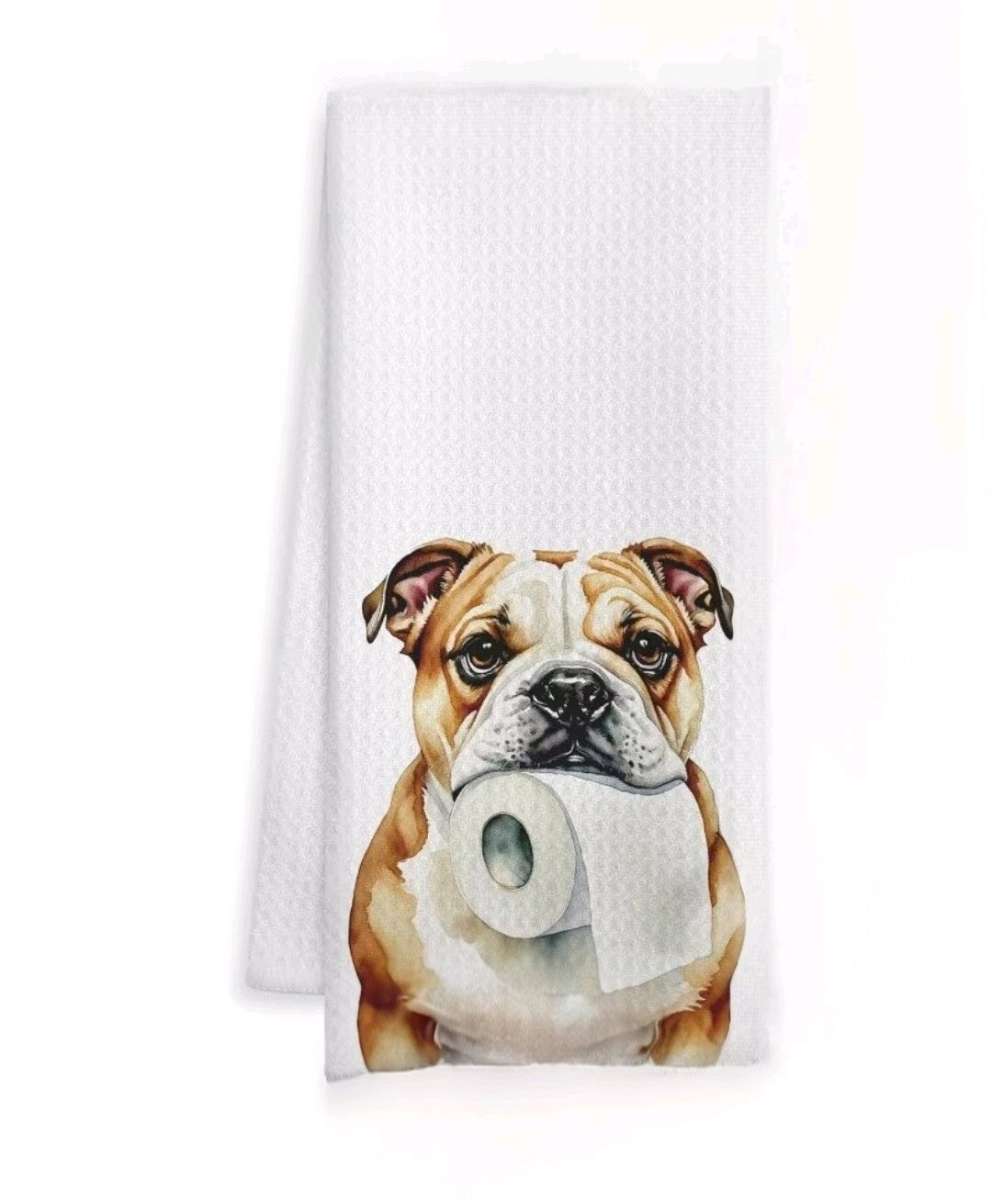 Bathroom Towel with Dog