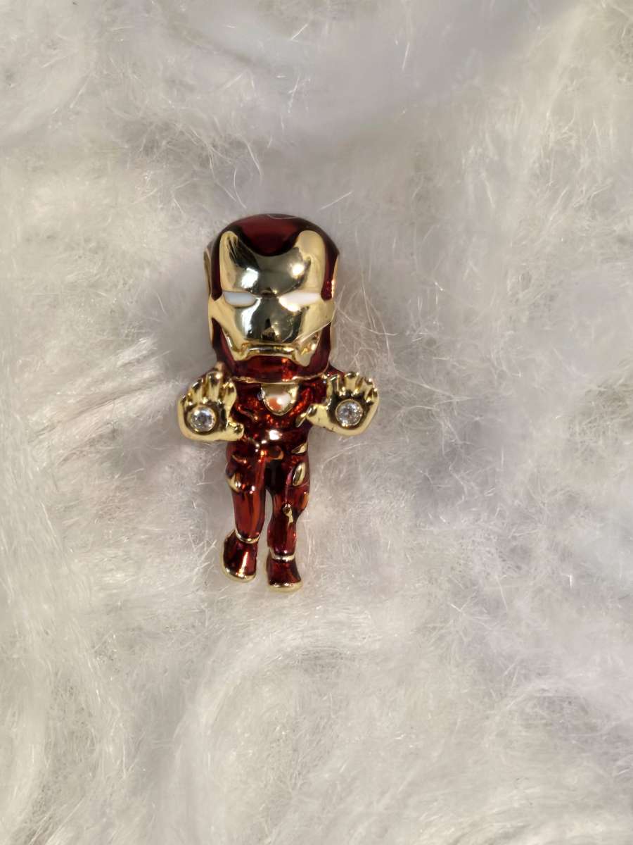 Marvel The Avengers Iron Man Charm 14k gold plating Pandora