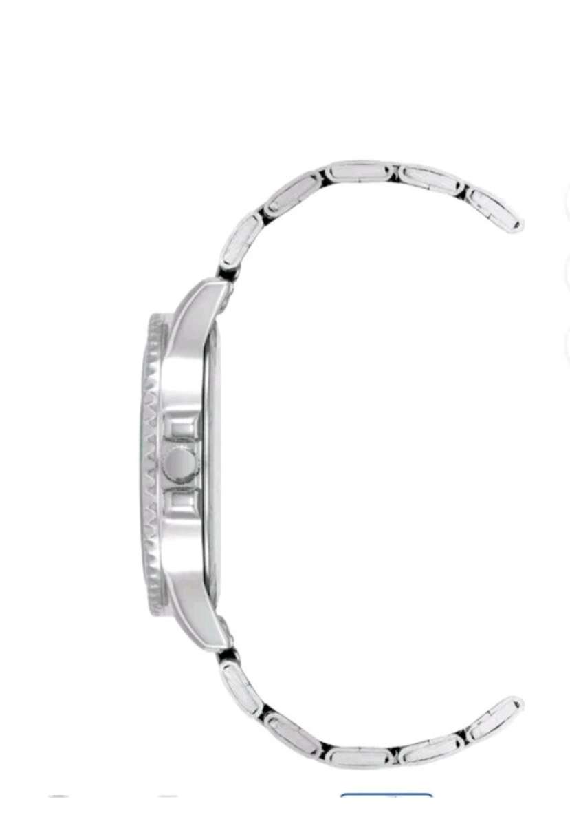 Time and Tru Womens Watch Silver Tone Adjustable Links Pink