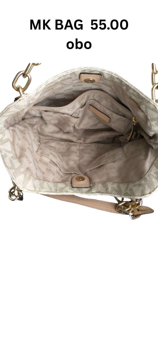 Mk bag beige cream