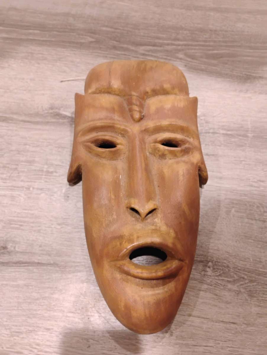 HandCarved Wooden Masks  Large Statement Wall Art Numbered