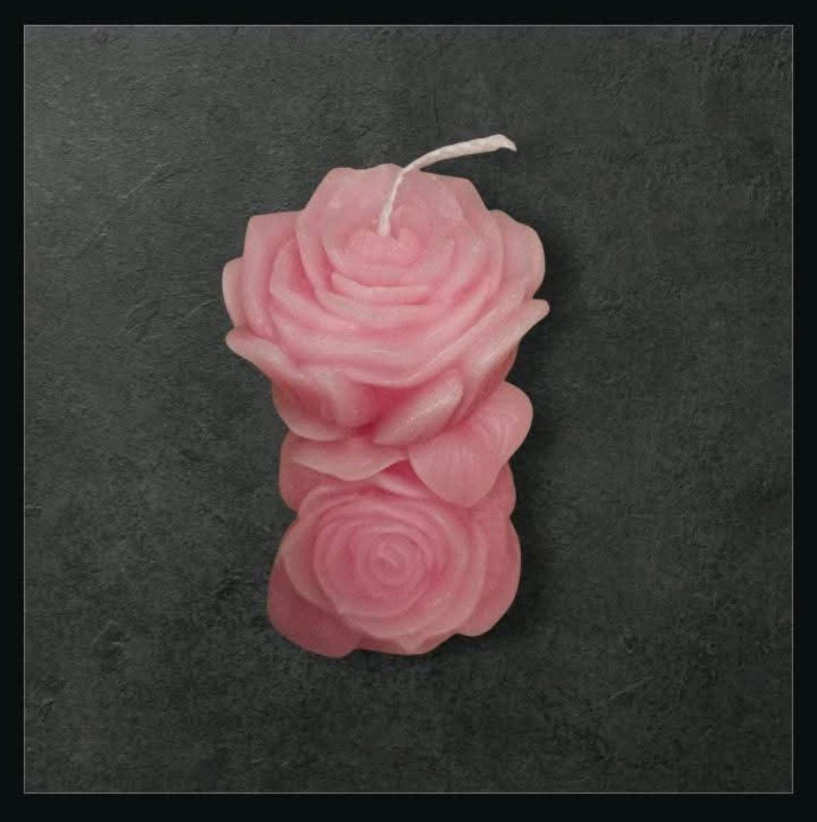 Double Rose Shaped Candles