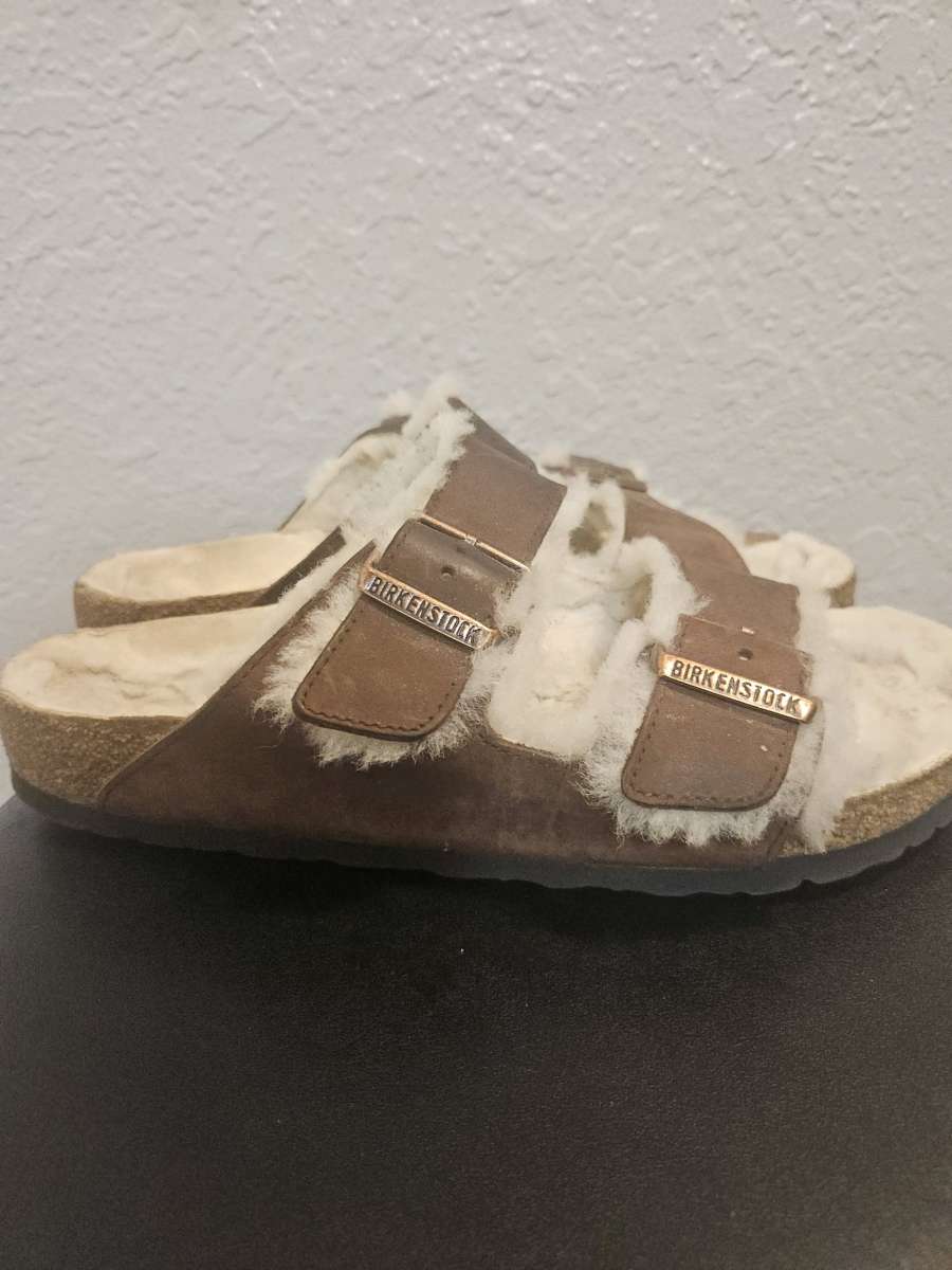 Birkenstock Arizona Fur Shearling Sandals