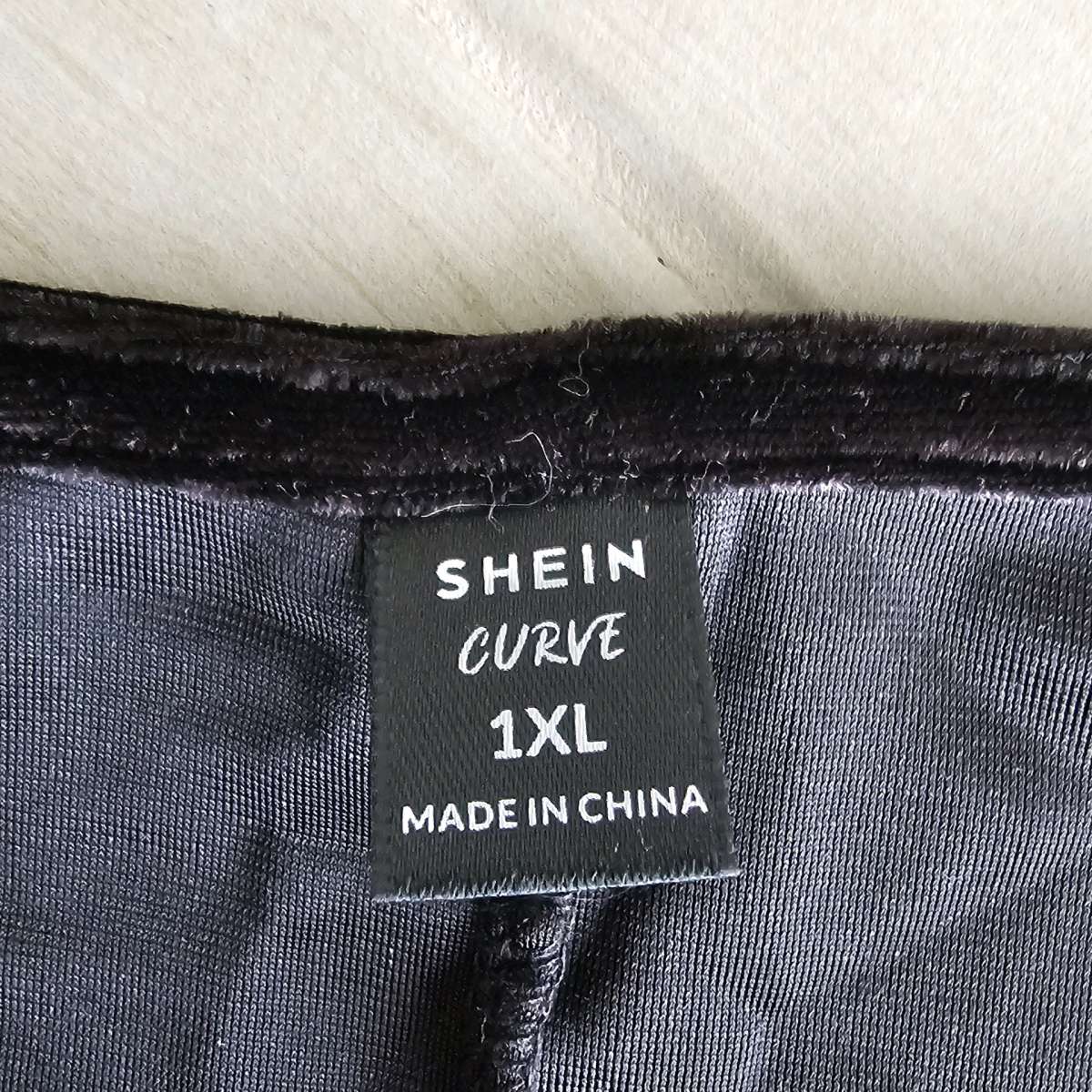 Shein Curve Black Velvet Blazer with Silver Sequins size 1X