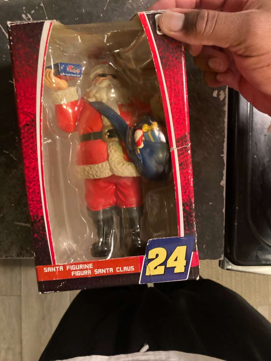 Jeff Gordon 24 NASCAR Santa Figurine