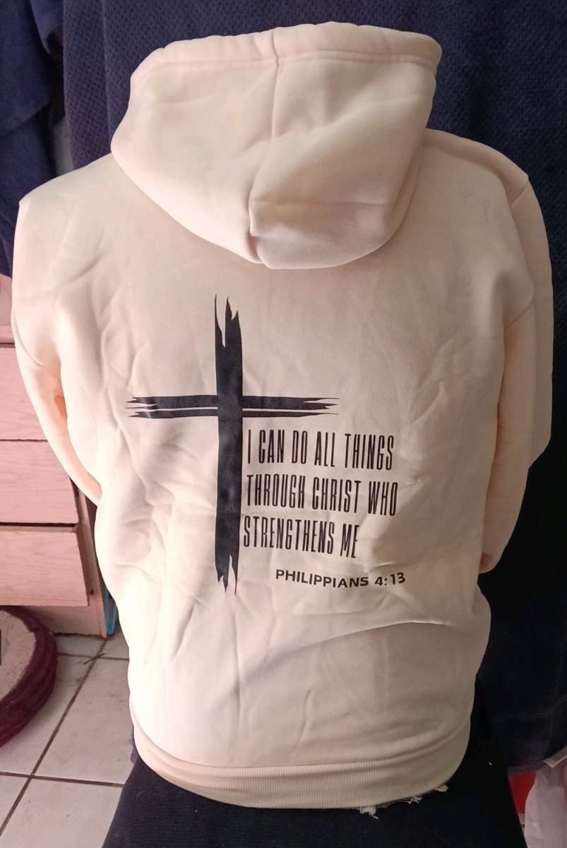Christian Graphic hoodie with a cross design