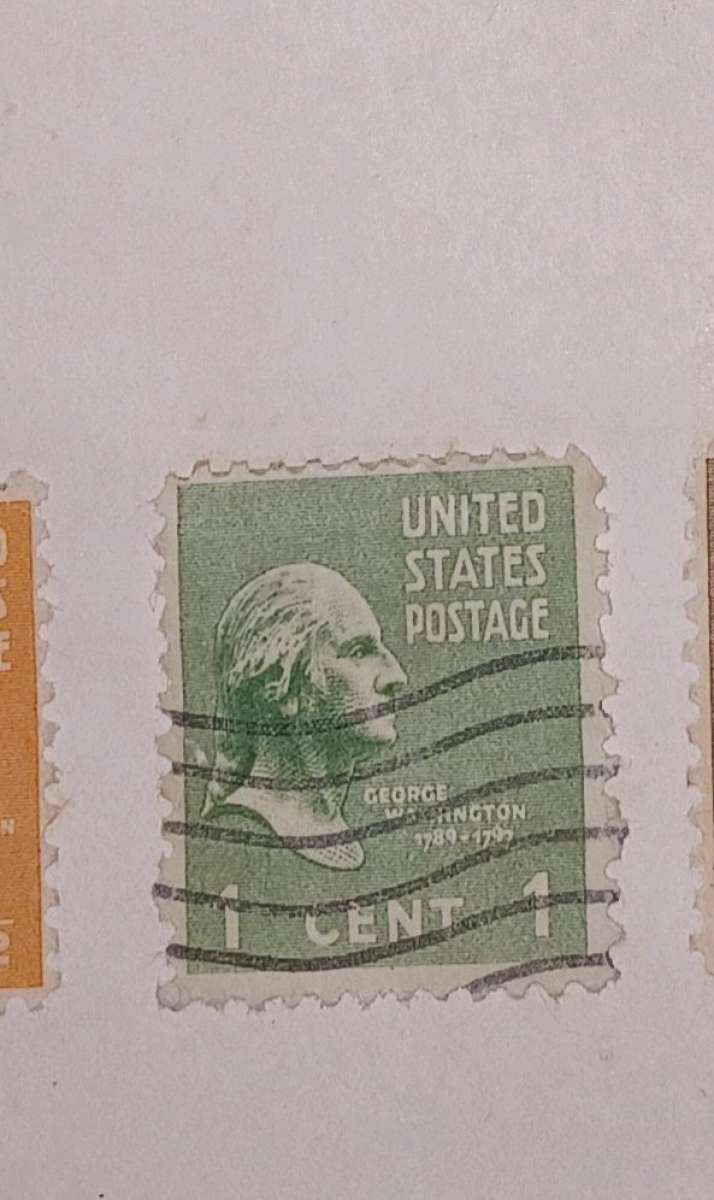 vintage rare George washibgton1 cent stamp