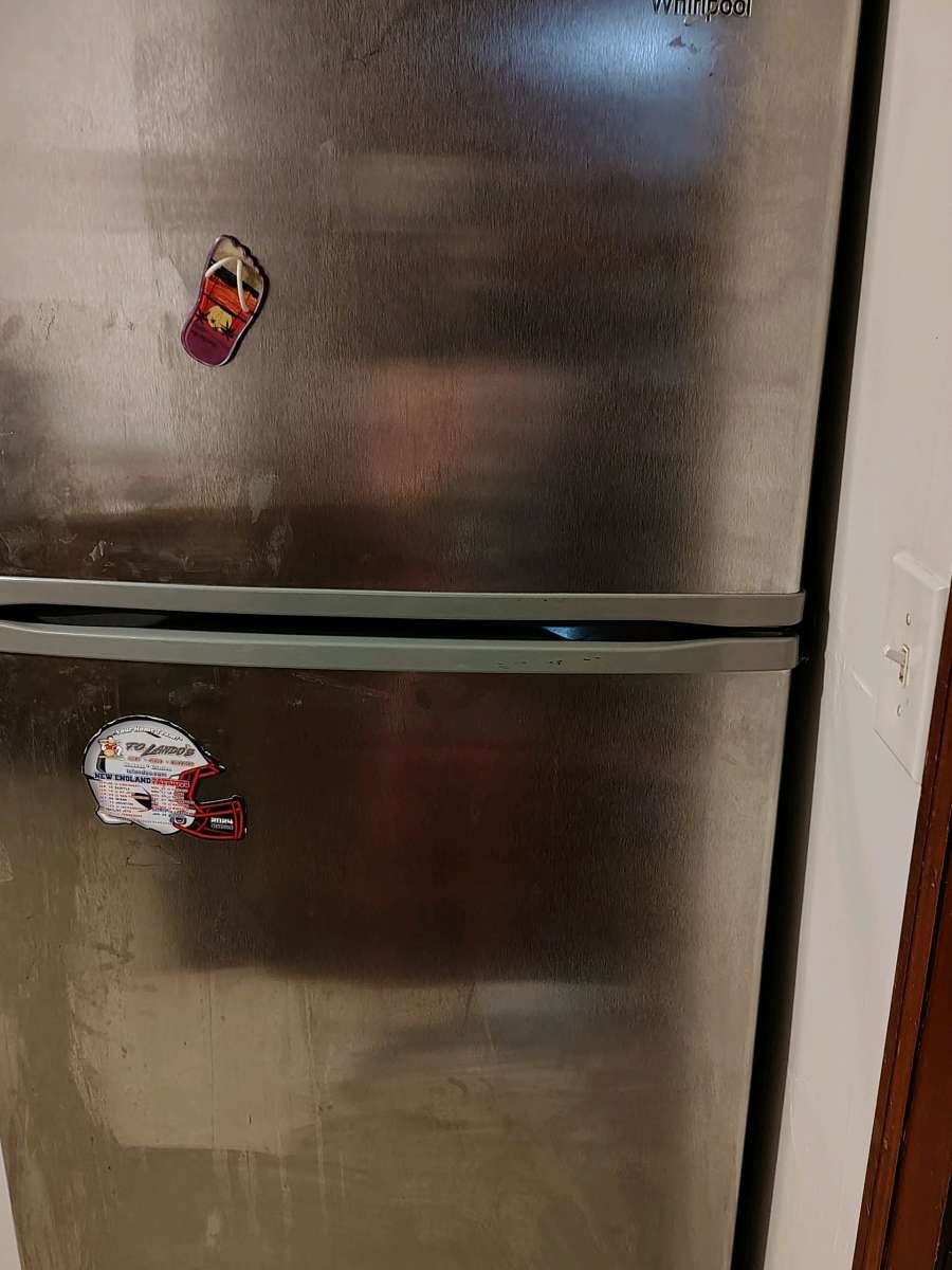 barely used excellent conditions stainless steel refrigerato