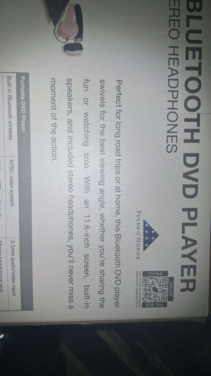 GPX Portable Bluetooth DVD Player