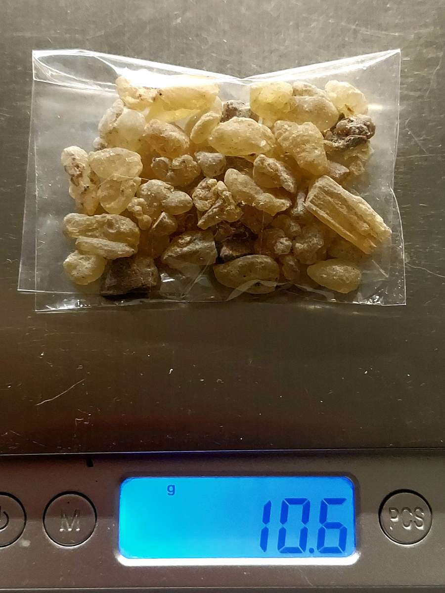 ORGANIC FRANKINCENSE NATURAL BURN CHURCH GREEK LADAN 10 GR