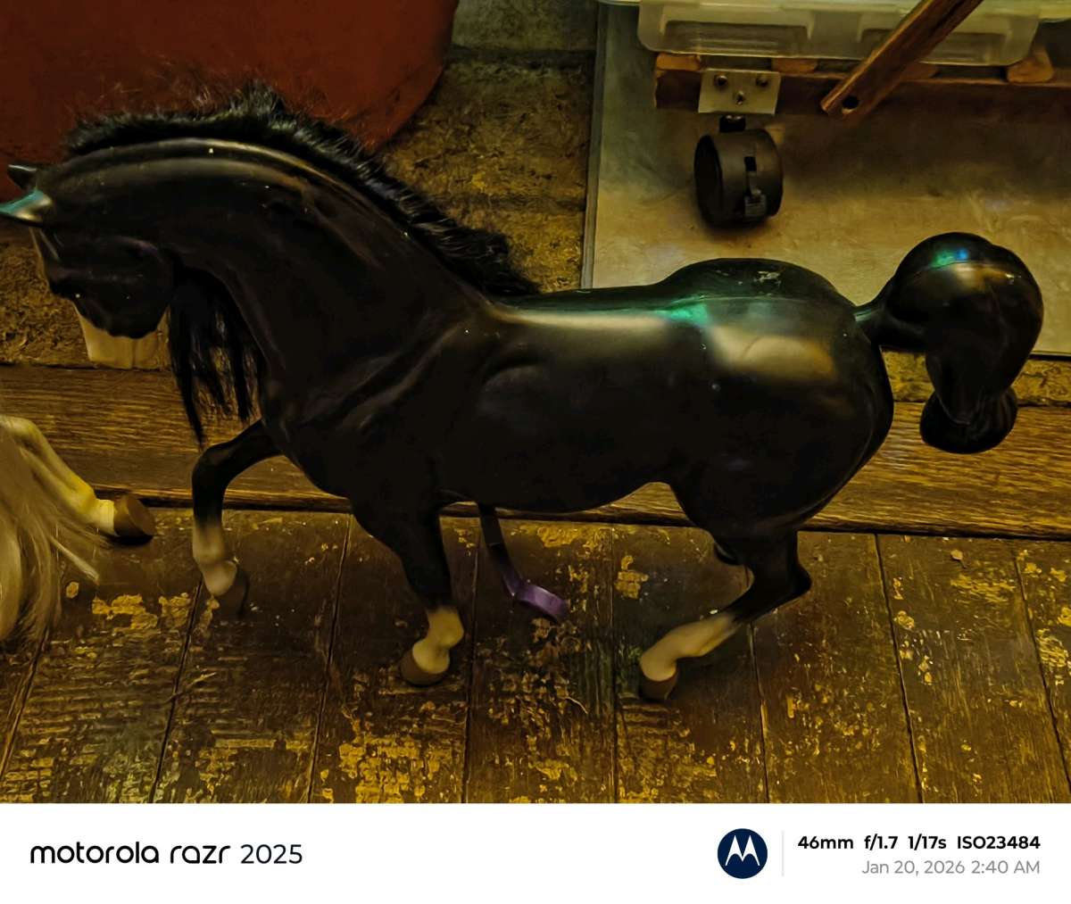 black stallion toy horse