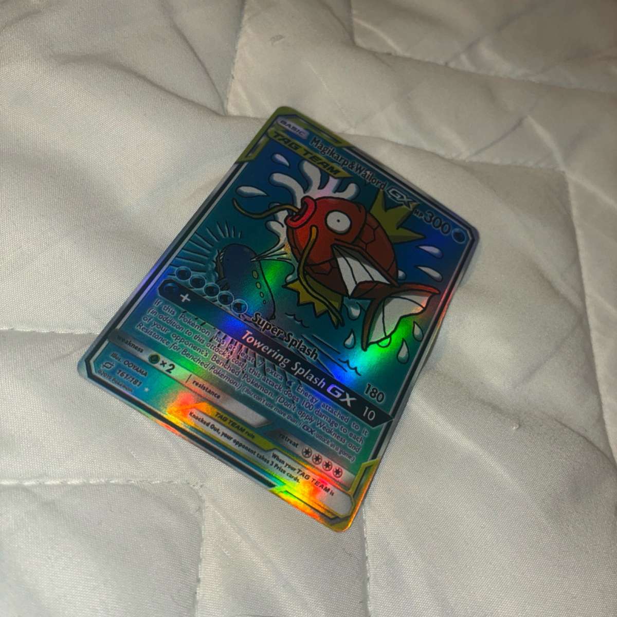 magikarpWailord GX Holo pokemon Card new condition