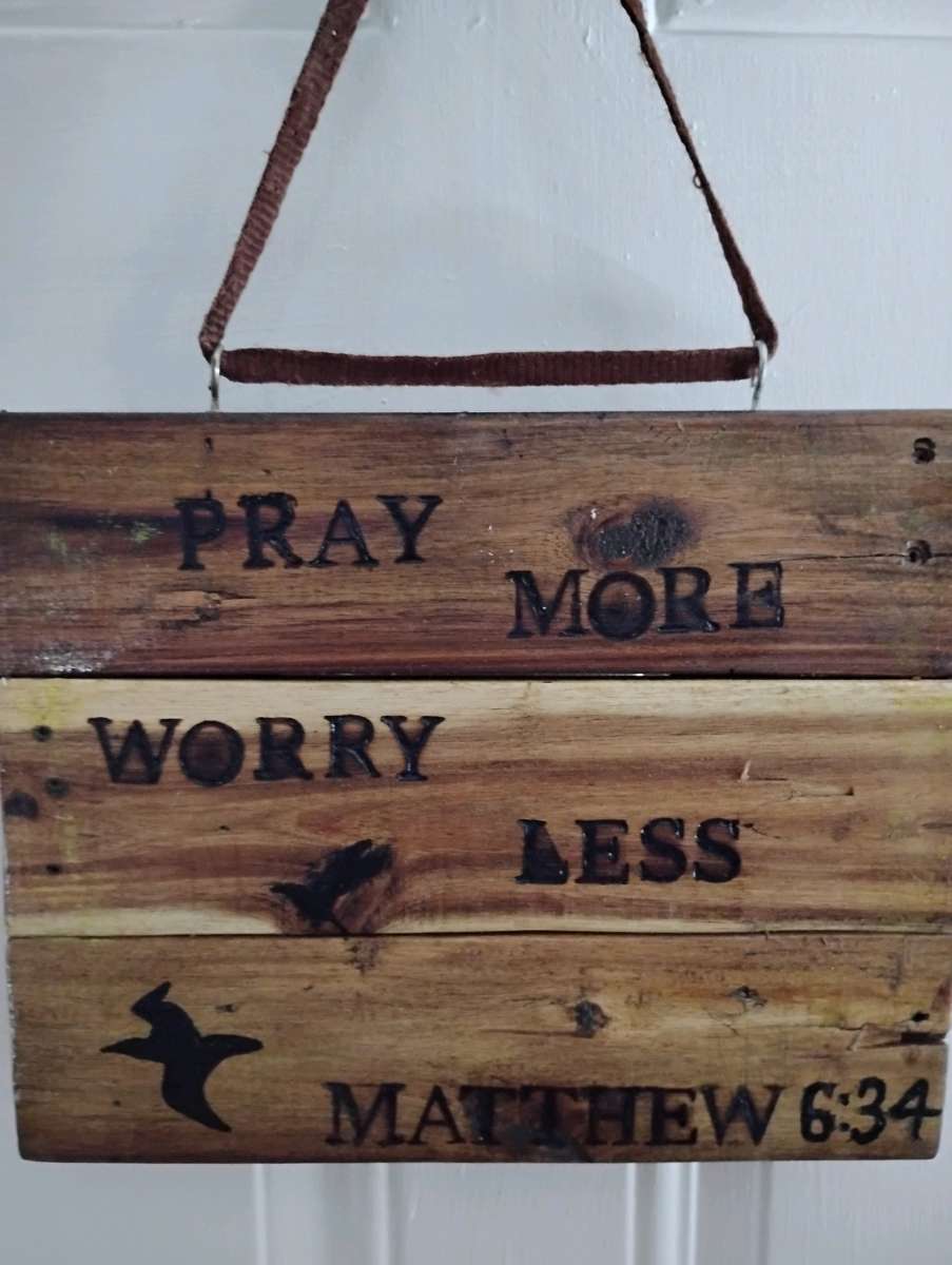 WOOD WALL SIGN