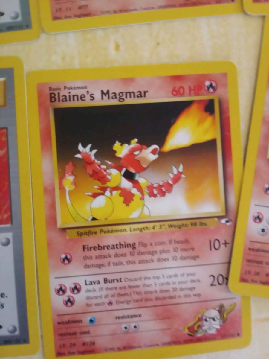 blane Pokemon cards