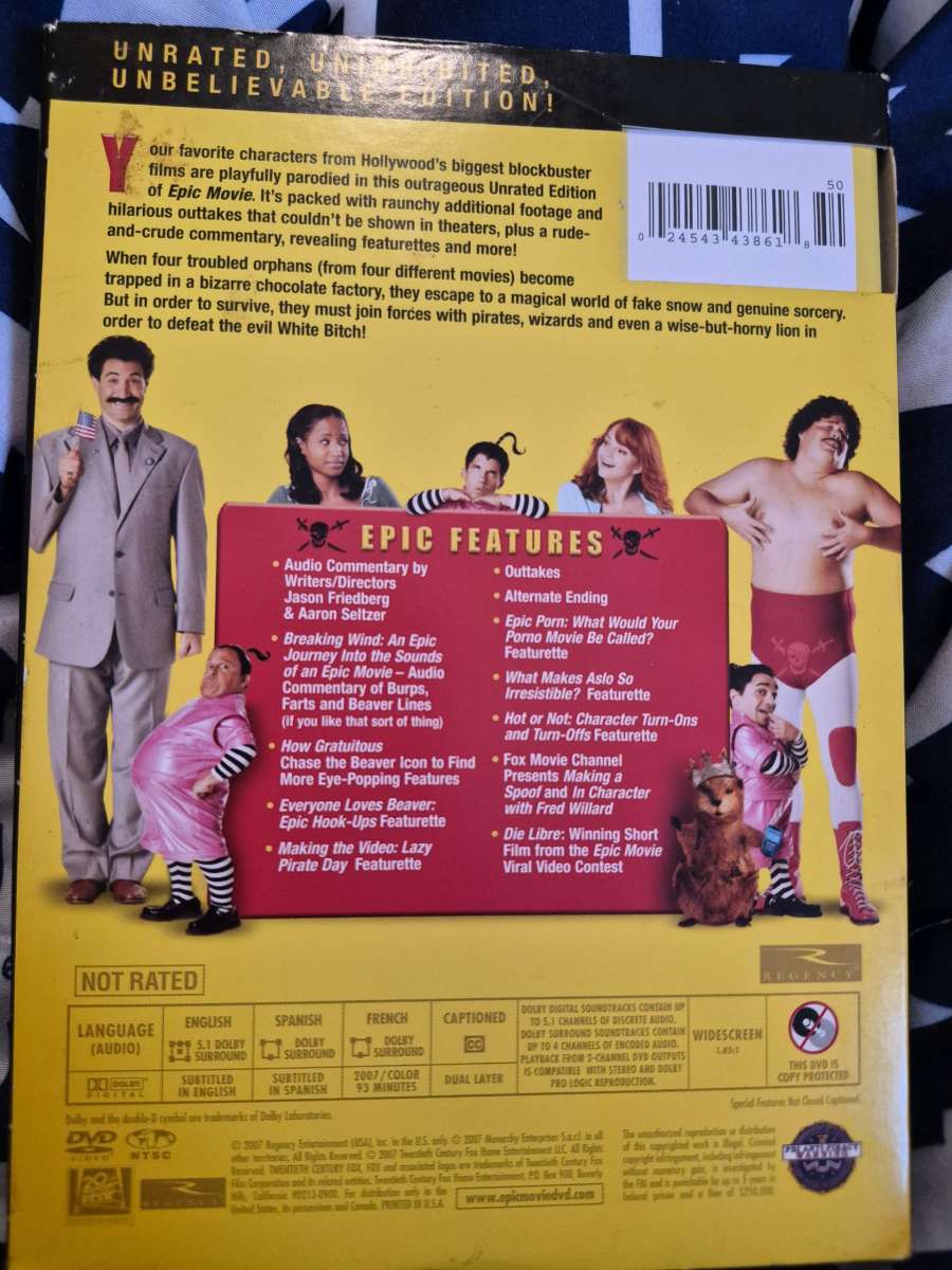 USED Epic Movie UNRATED DVD