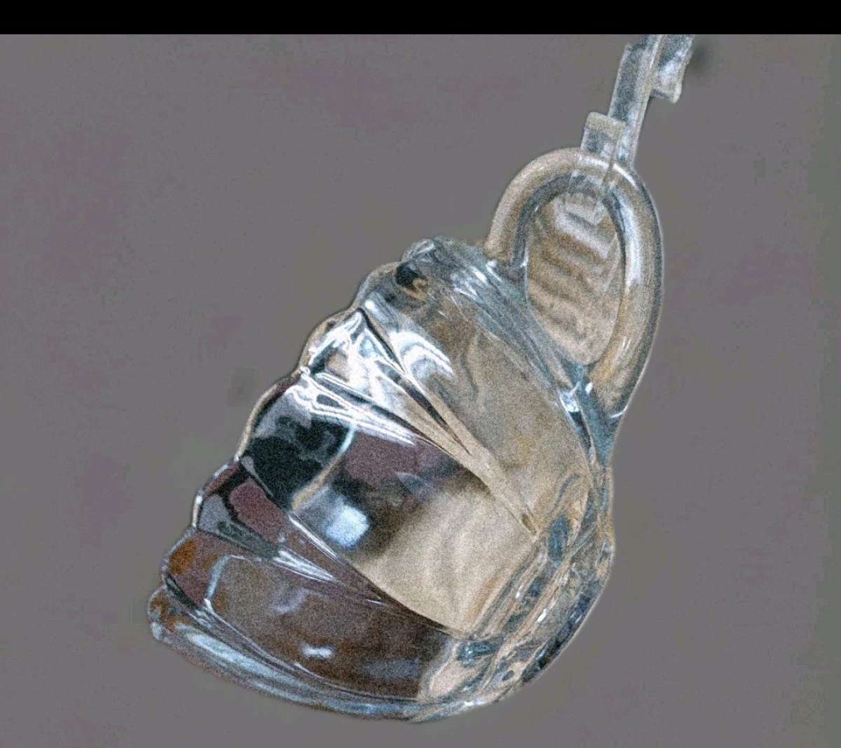 Vintage Jeanette Pressed Glass  Fruit Motif Punch Bowl 6 Cup