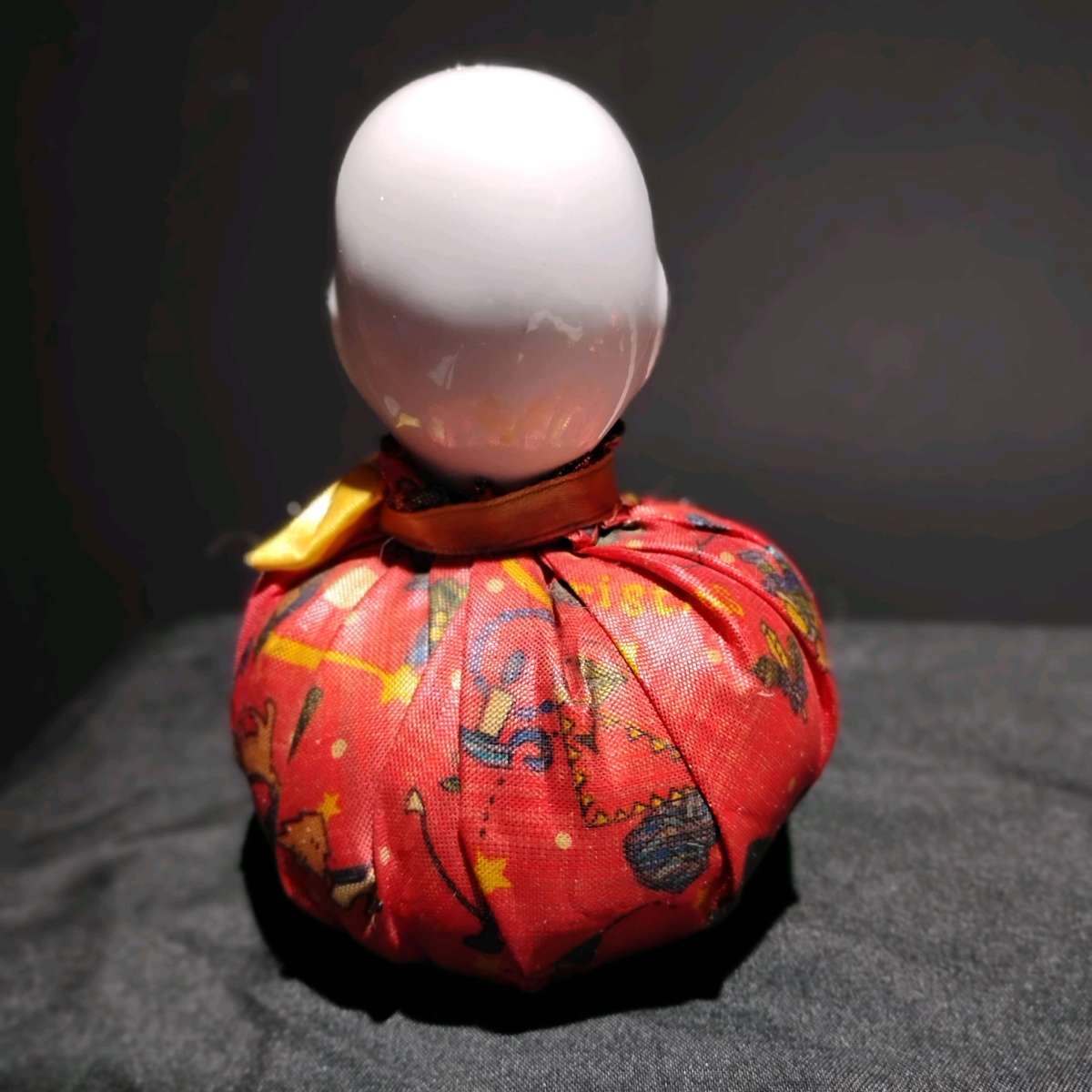 vintage jester clown pin cushion