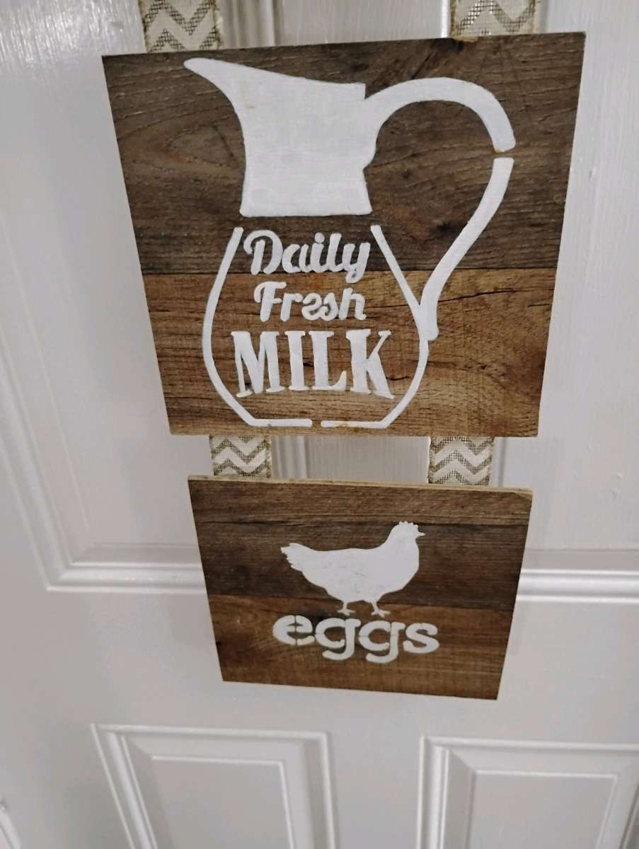 Farmhouse Wooden Kitchen Wall Sign