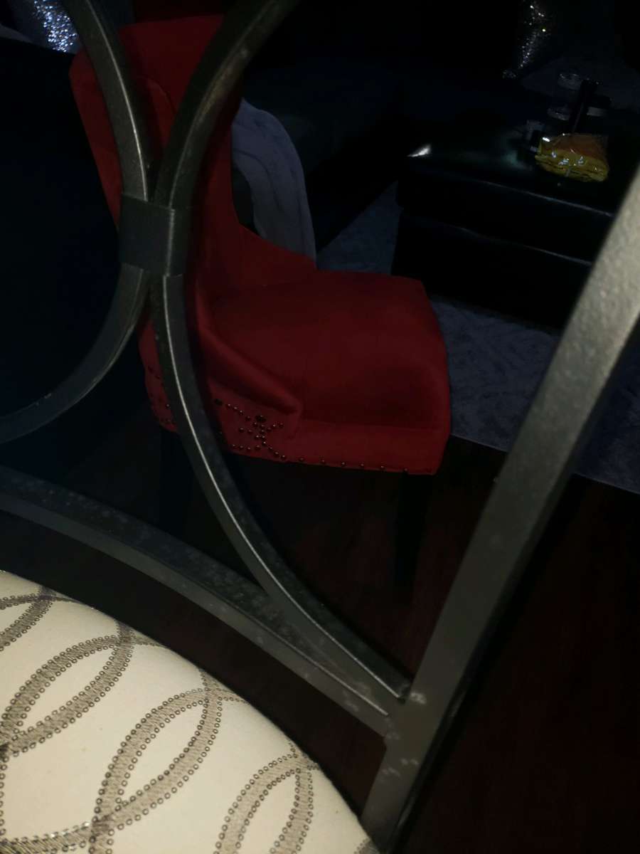 set of 4 Rod iron bar stools