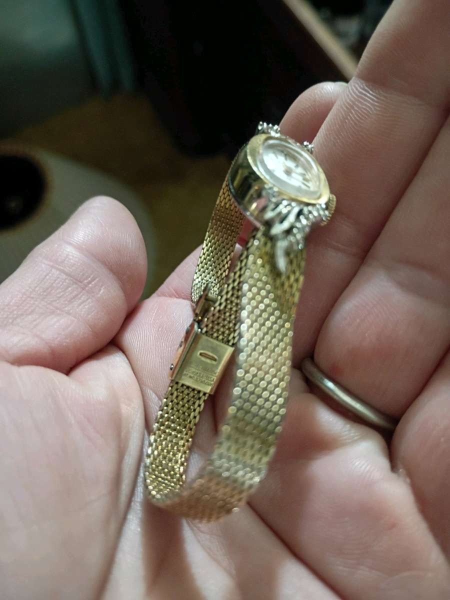 Hamilton vintage ladies watch 10K Band